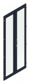 SORAX Glassdoor Divided IP54, W=800xH=2.000mm, RAL9005