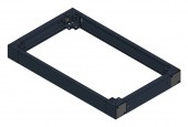 SORAX Plinth, Closed, W=600xD=1.000xH=100mm, RAL9005