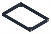SORAX Plinth, Closed, W=800xD=1.200xH=100mm, RAL9005