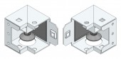 SORAX Plinth with Retractable Leveling Feet, RAL7035