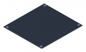 SORAX Roof Element IP54, W=800xD=800mm, RAL9005