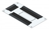 SORAX Roof Element, W=600xD=1.200mm, RAL7035