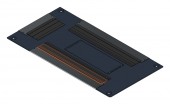 SORAX Roof Element, W=600xD=1.200mm, RAL9005