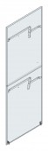 SORAX Side Wall D=800xH=2.000mm, RAL7035, divided