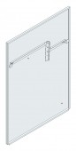 SORAX Side Wall D=800xH=2.000mm, RAL7035, divided