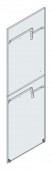 SORAX Side Wall D=800xH=2.200mm, RAL7035, divided