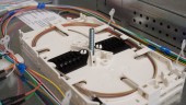 Splicebox, 12 fibre,ST,50/125µm OM3, culisant,19,1UV