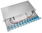 Splicebox, 16 fibre,SC, 9/125µm OS2, culisant,19,1UV