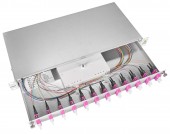 Splicebox, 16 fibre,SC,50/125µm OM4, culisant,19,1UV