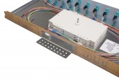 Splicebox, 16 fibre,ST,50/125µm OM3, culisant,19,1UV