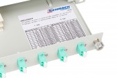 Splicebox, 4 fibre,LC,50/125µm OM3, culisant,19,1UV , ECO