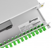 Splicebox, 48 Fibre, LC/APC, 9/125µm OS2, 19,1U,Class C