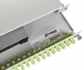 Splicebox, 48 fibre,LC,50/125?m OM5, culisant,19,1UV , ECO