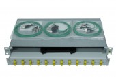 Splicebox, 8 fibre,FC, 9/125µm OS2, culisant,19,1UV