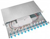 Splicebox, 8 fibre,LC, 9/125µm OS2, culisant,19,1UV