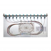 Splicebox, 8 fibre,ST,50/125µm OM3, culisant,19
