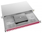 Splicebox FO, 48 Fibre, LC, 50/125µm OM4, 19, 1U, Class C