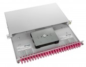 Splicebox FO, 48 Fibre, SC, 50/125µm OM4, 19, 1U, Class C
