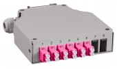 Splicebox FO pt. sina DIN,  12 Fibre, LC, 50/125µm OM4