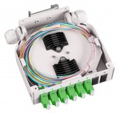 Splicebox FO pt. sina DIN,  4 Fibre, LC/APC, 9/125µm OS2
