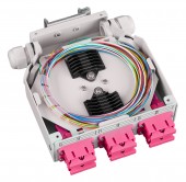 Splicebox FO pt. sina DIN,  4 Fibre, SC, 50/125µm OM4
