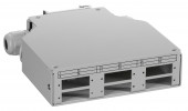 Splicebox FO pt sina DIN, gol, 6 SC-Duplex, RAL7035