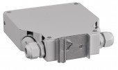 Splicebox FO pt sina DIN, gol, 6 SC-Duplex, RAL7035