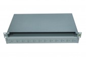Splicebox gol pentru 12 cuple LC-duplex, 1UV, RAL7035