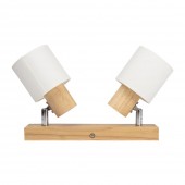 Spot Bara Nordik Alb+Natur 2XE14 40W