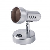 Spot Bara Rodin Crom Mat 1xE14 Intrerupator 60W