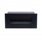 Spot incastrat treapta LED 3W 3000K IP54, negru, Erste