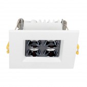 Spot LED patrat Roma SQ4 6W 4000K IP20, alb argintiu, Metsan