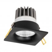 Spot LED patrat Sumota mini 8W 4000K IP44, negru, Metsan