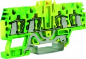 Spring clamp terminal HTE.2/2+2 green/yellow, 2.5 mm²