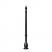 Stalp Pietonal Clasic Negru NEBO 2.5m - FUMAGALLI