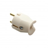 Stecher Drept Alb 16A 2P+E 250V – GEWISS | GW28011