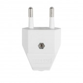 Stecher plat fara contact de protectie alb – NOVELITE