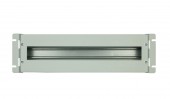 Suport 19“ ap modular,cu plastron si masca spate,3U,RAL7035