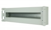 Suport 19“ ap modular,cu plastron si masca spate,3U,RAL7035