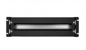 Suport 19' ap modular,cu plastron si masca spate,3U,RAL9005
