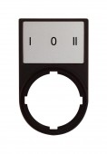 Suport cu placa 30x50mm cu inscriptia I 0 II