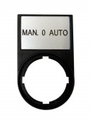Suport cu placa 30x50mm cu inscriptia MAN 0 AUTO