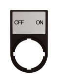 Suport cu placa 30x50mm cu inscriptia OFF ON