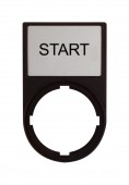 Suport cu placa 30x50mm cu inscriptia START