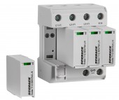 Surge arrester, 4+0  TNS, T1+2, 300V, 7kA