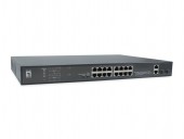 Switch 16xRJ45 10/100/ (PoE) + 2xGRJ45 + 2xGSFP