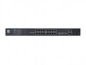 Switch 16xRJ45 10/100/ (PoE) + 2xGRJ45 + 2xGSFP