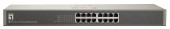 Switch 16xRJ45 10/100,silentios,f.vent,alim.int.,metal,19