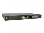 Switch 24xRJ45 1000 (PoE+) + 2xSFP/RJ45 1000, 19 390W
