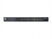 Switch 24xRJ45 1000 (PoE+) + 2xSFP/RJ45 1000, 19